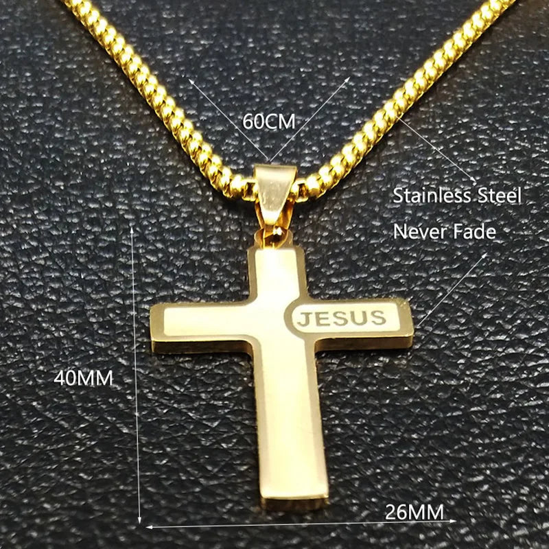 Stainless Steel Cross Necklace