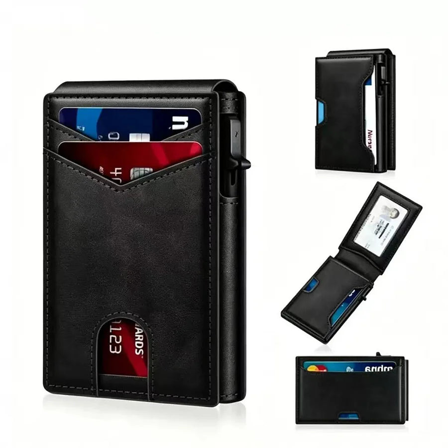 Leather Wallet RFID Blocking