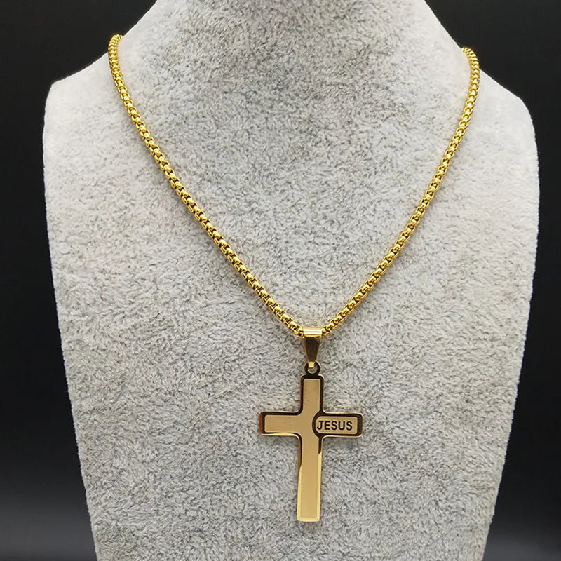 Stainless Steel Cross Necklace
