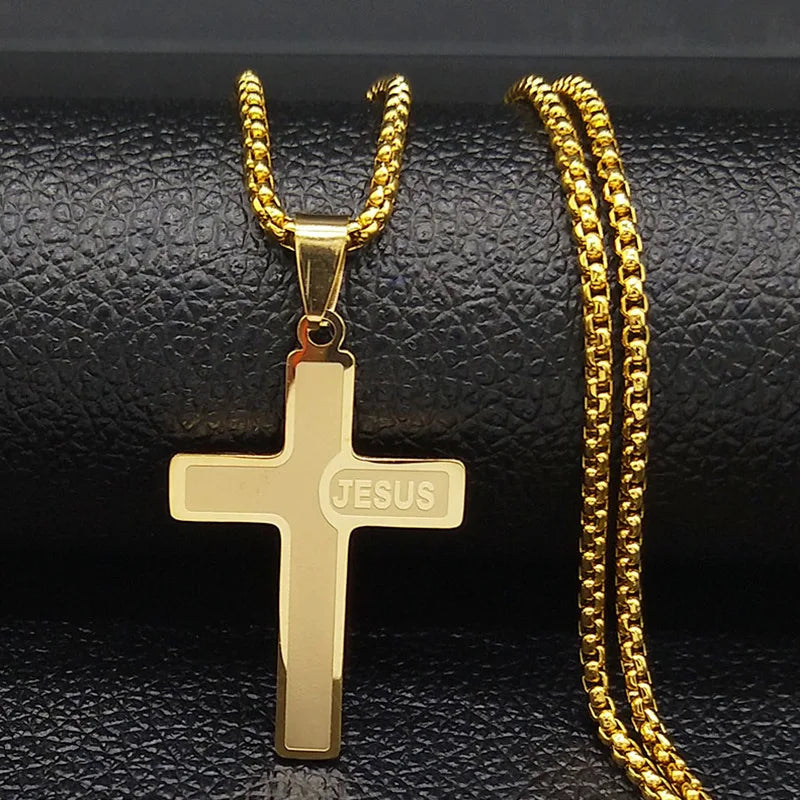 Stainless Steel Cross Necklace