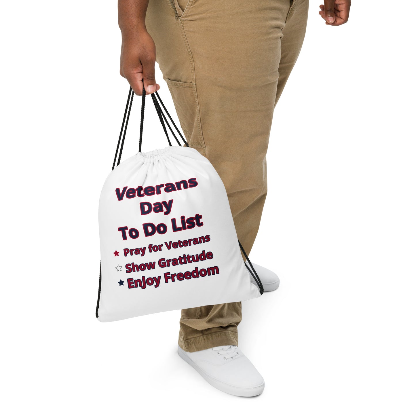 Patriotic Drawstring Bag