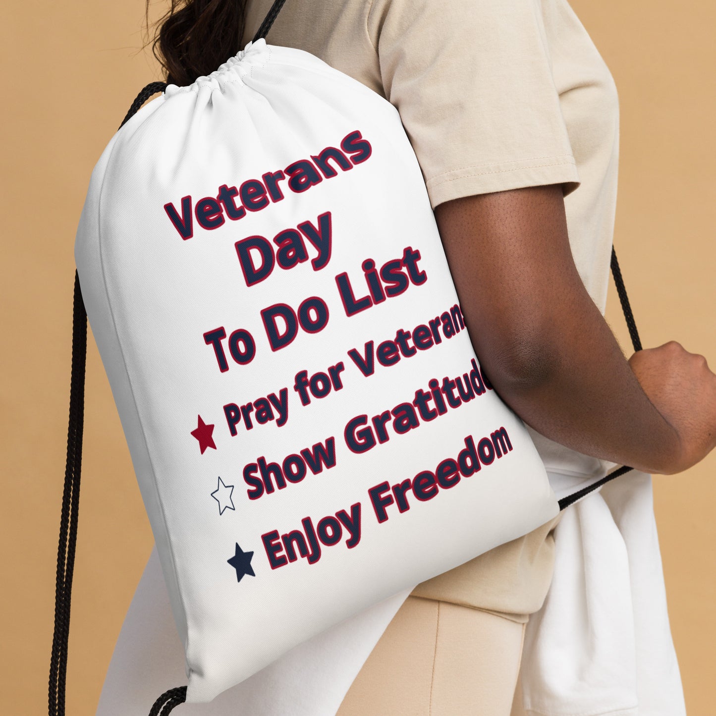 Patriotic Drawstring Bag