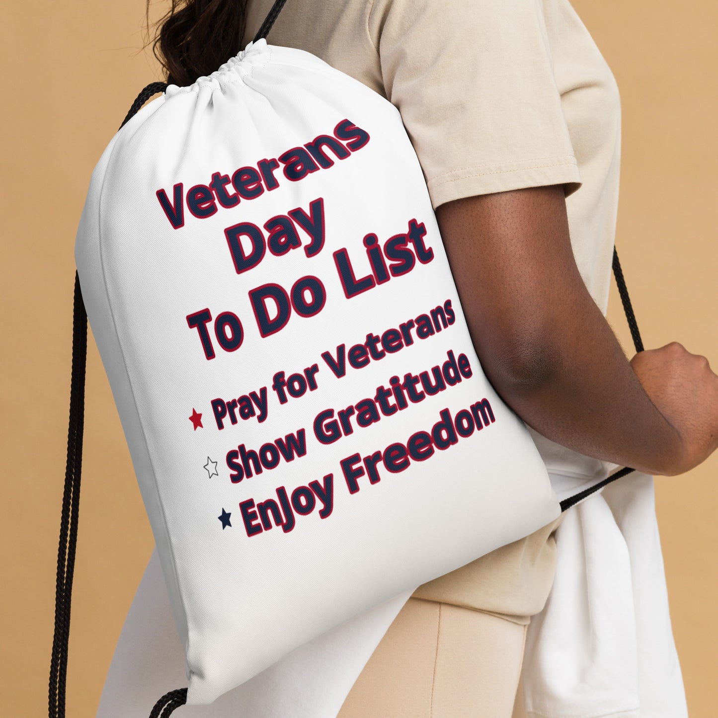 Patriotic Drawstring bag