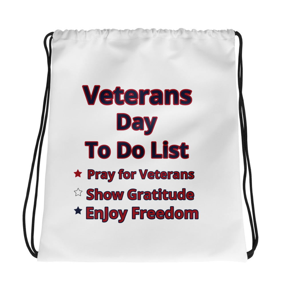Patriotic Drawstring Bag