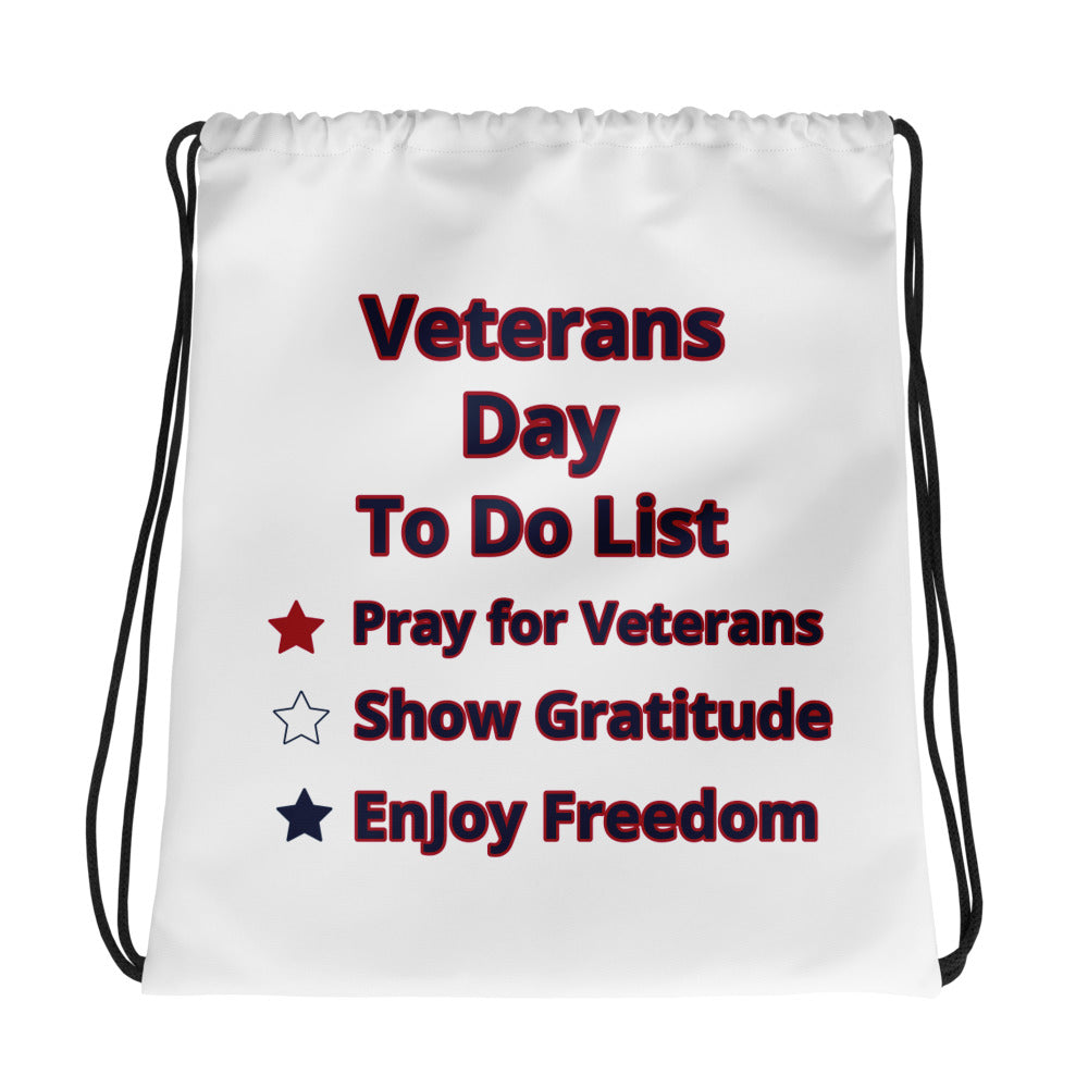 Patriotic Drawstring Bag