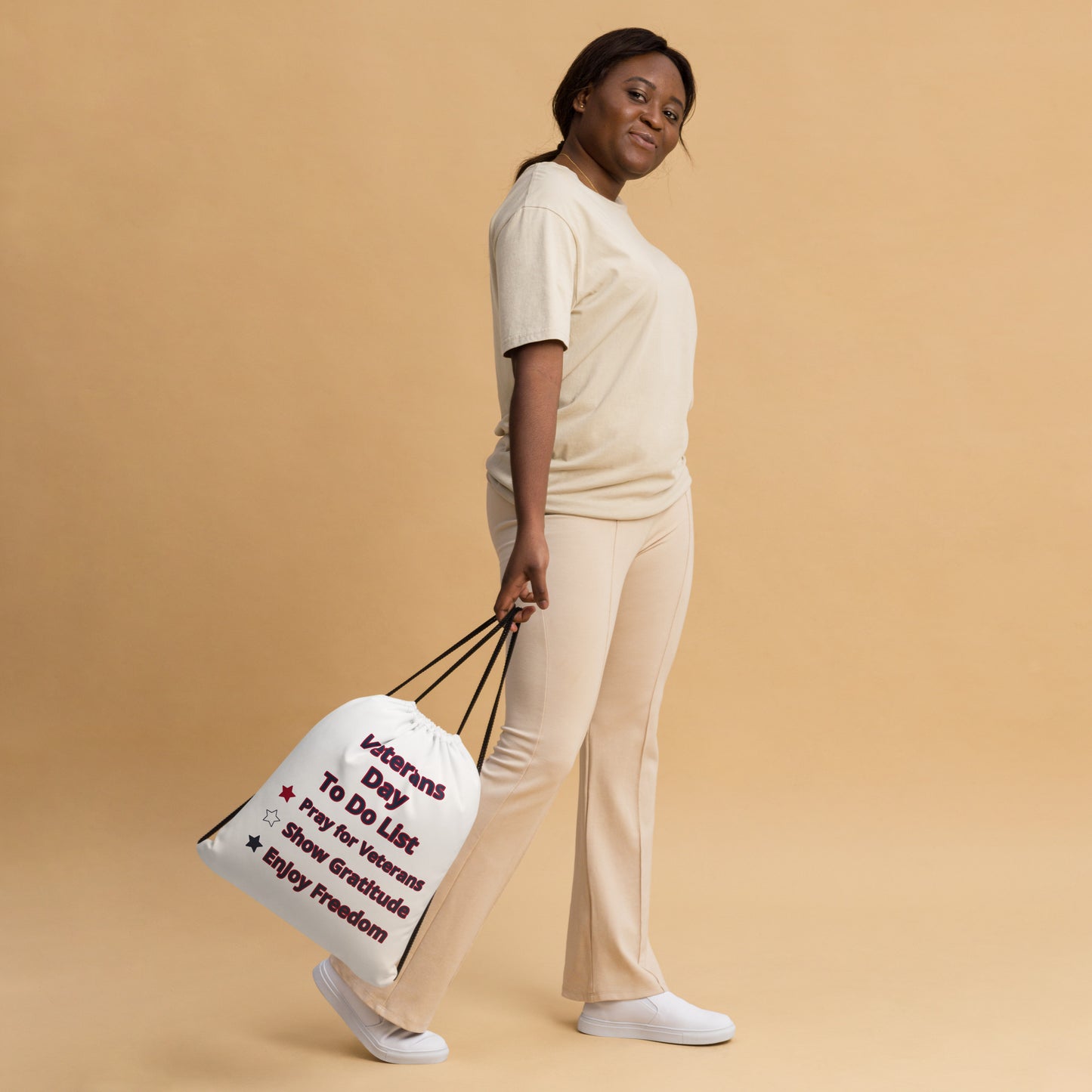 Patriotic Drawstring Bag