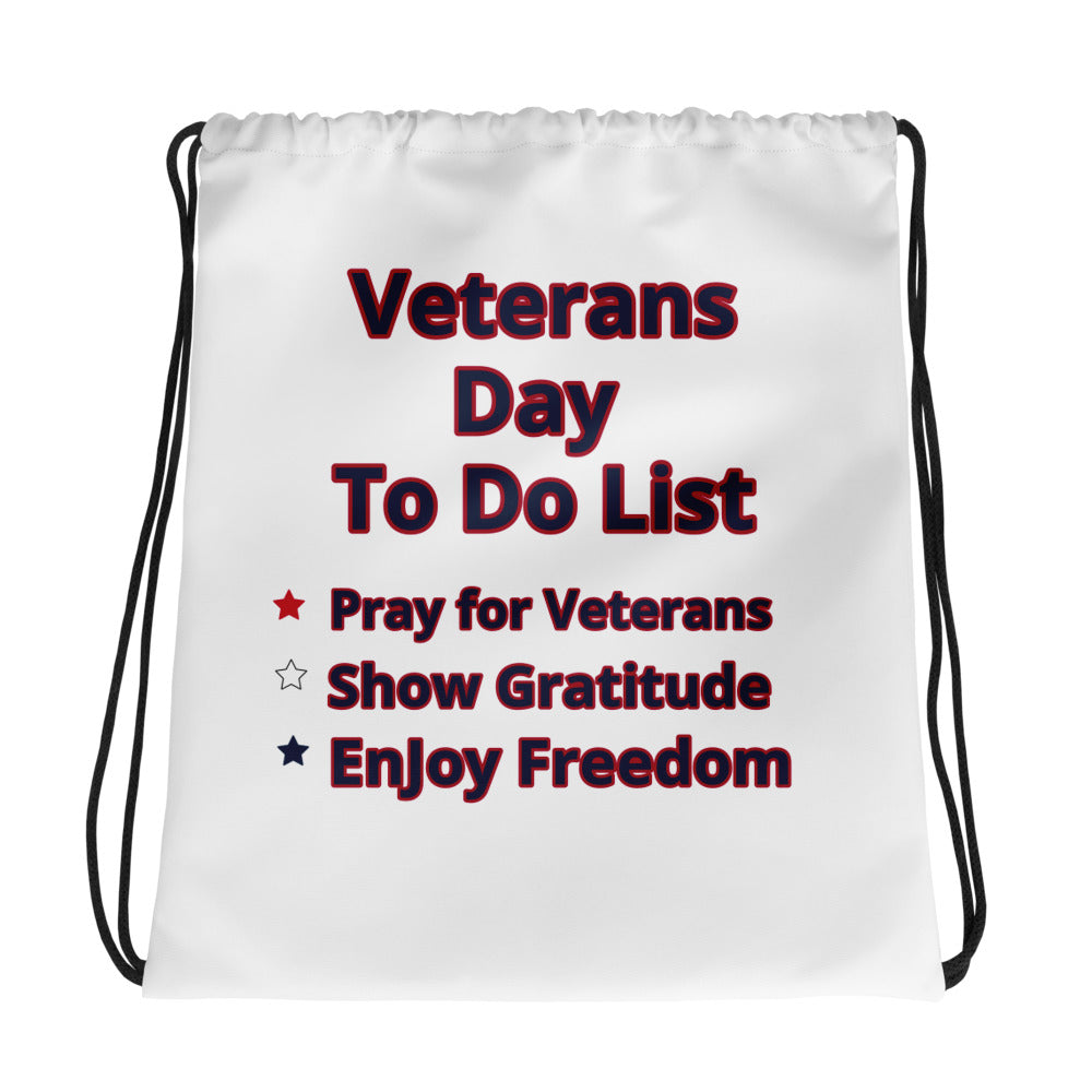 Patriotic Drawstring bag