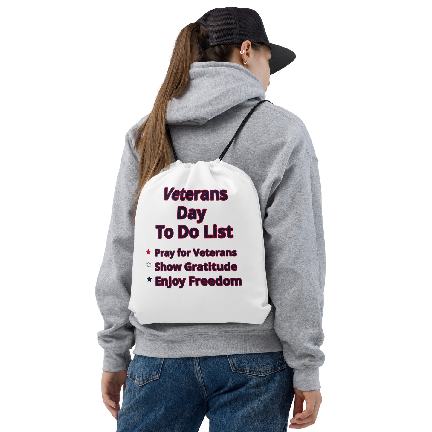 Patriotic Drawstring bag