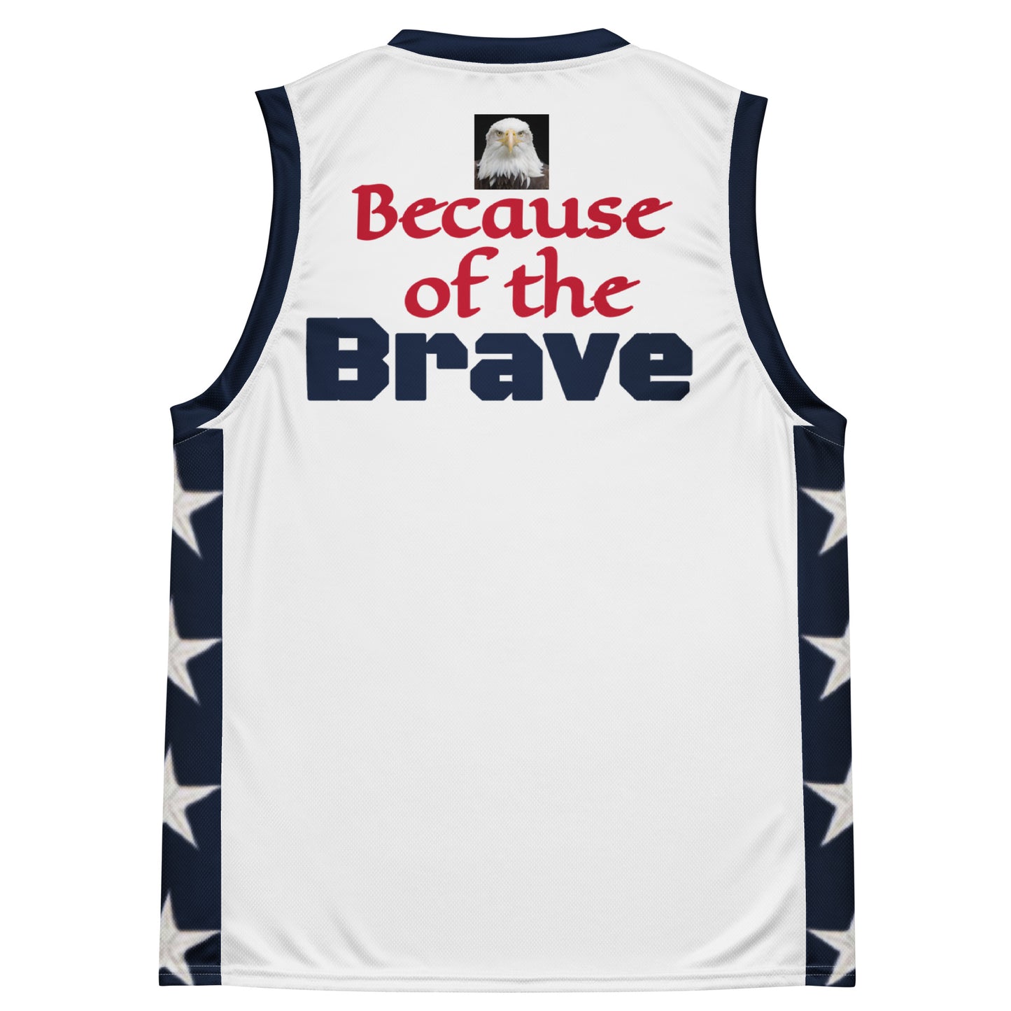 Recycled Patriotic Basketball Jersey