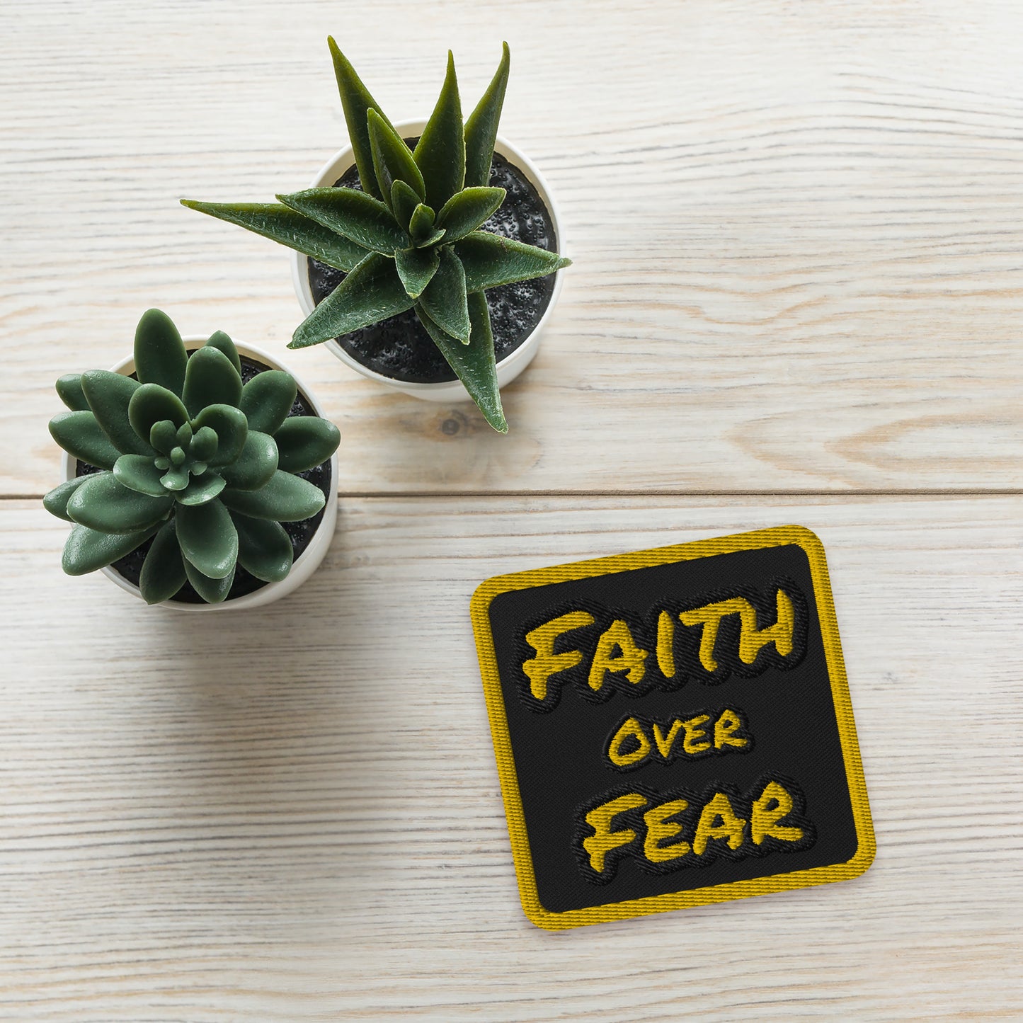 Embroidered Faith Patch