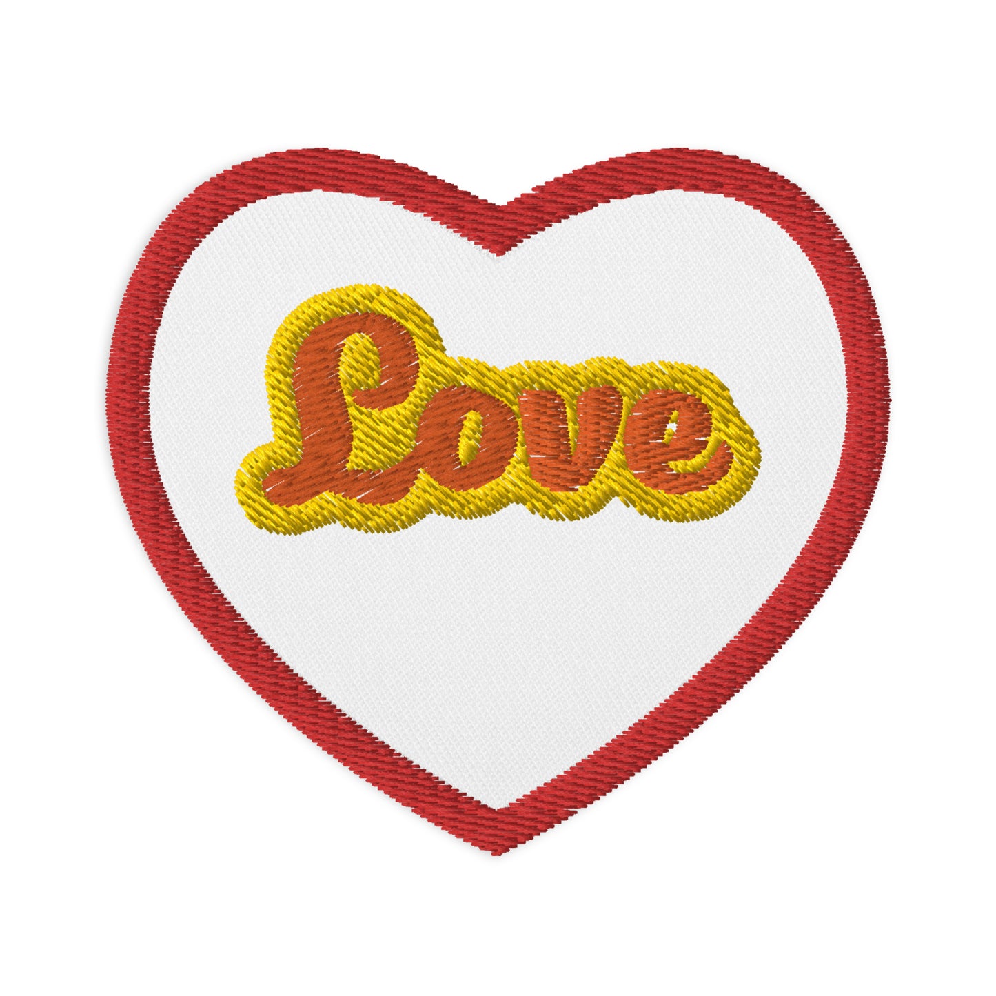 Embroidered Love Patch