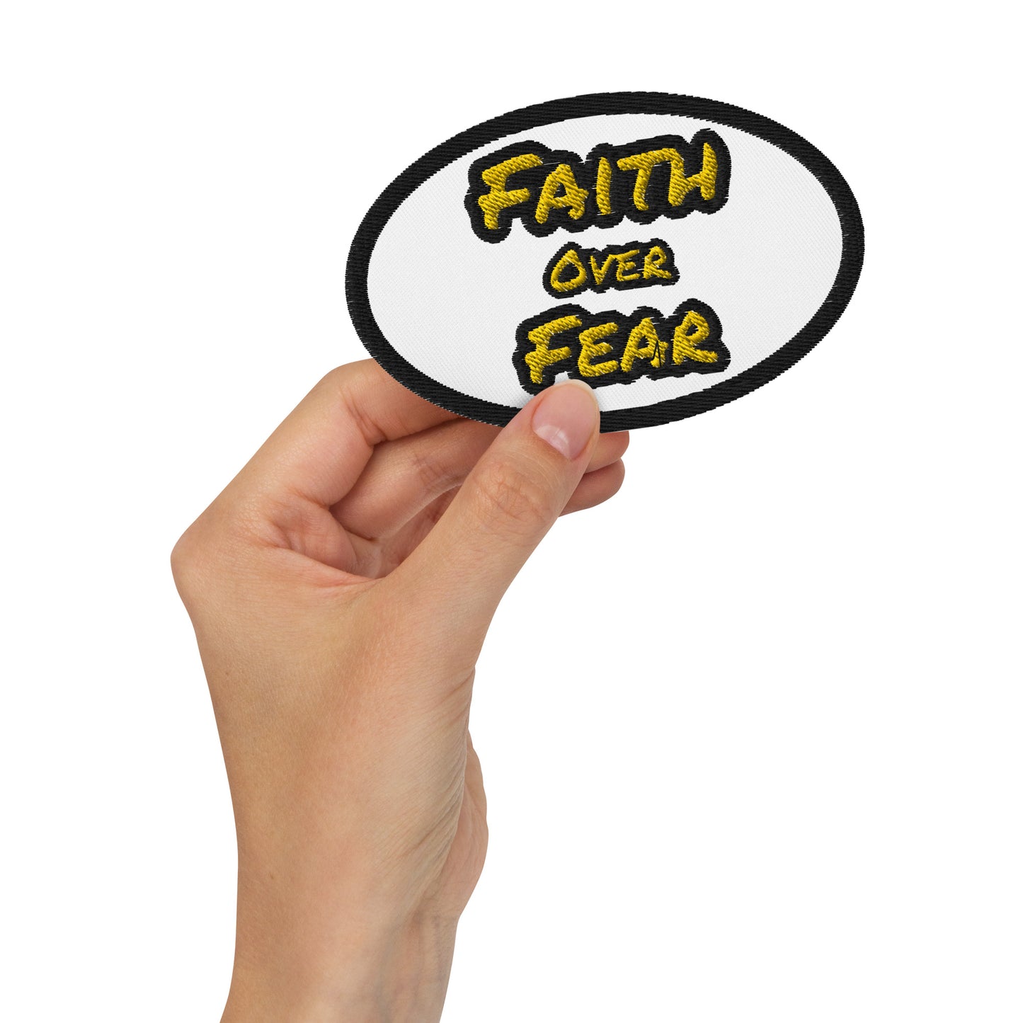 Embroidered Faith Patch