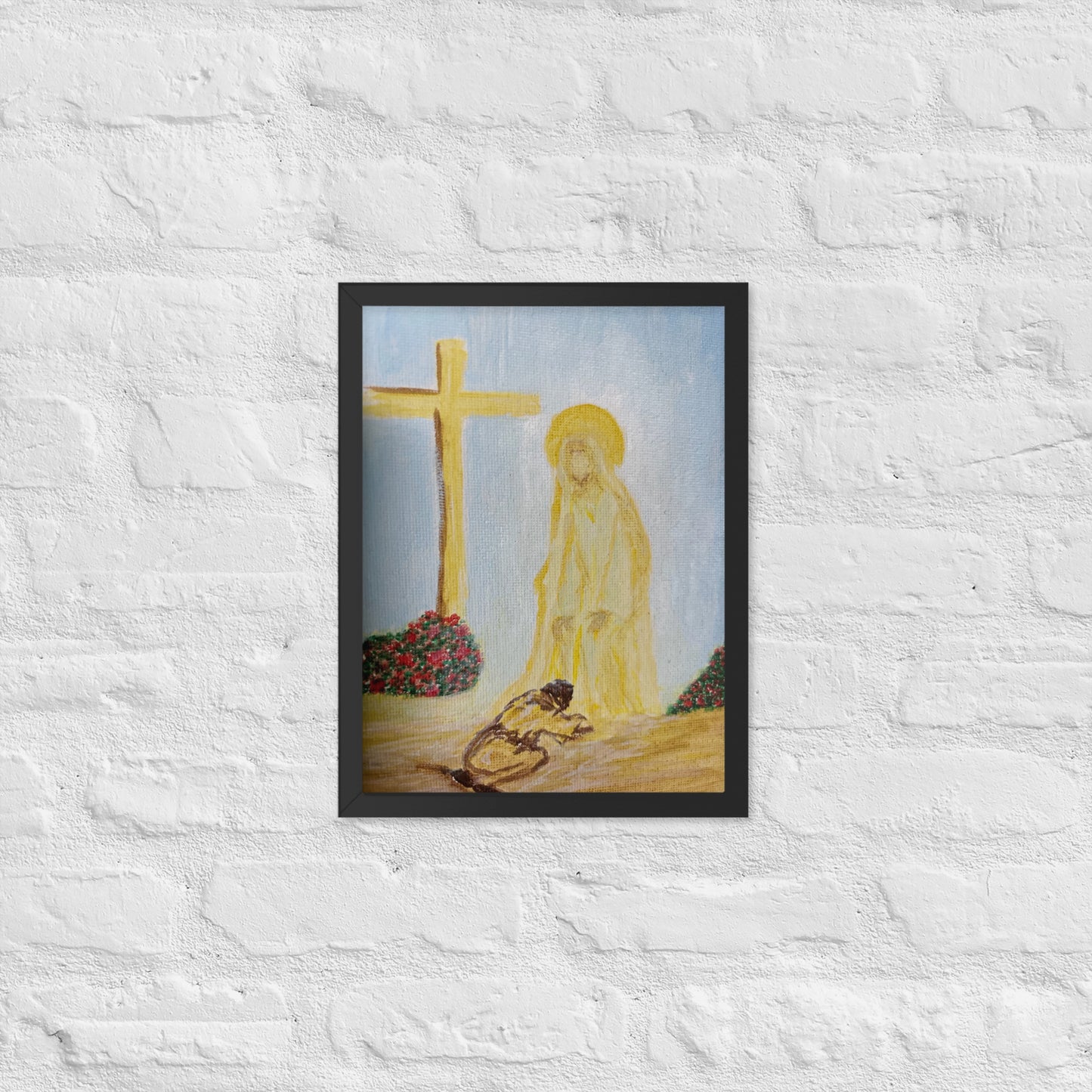 Framed poster