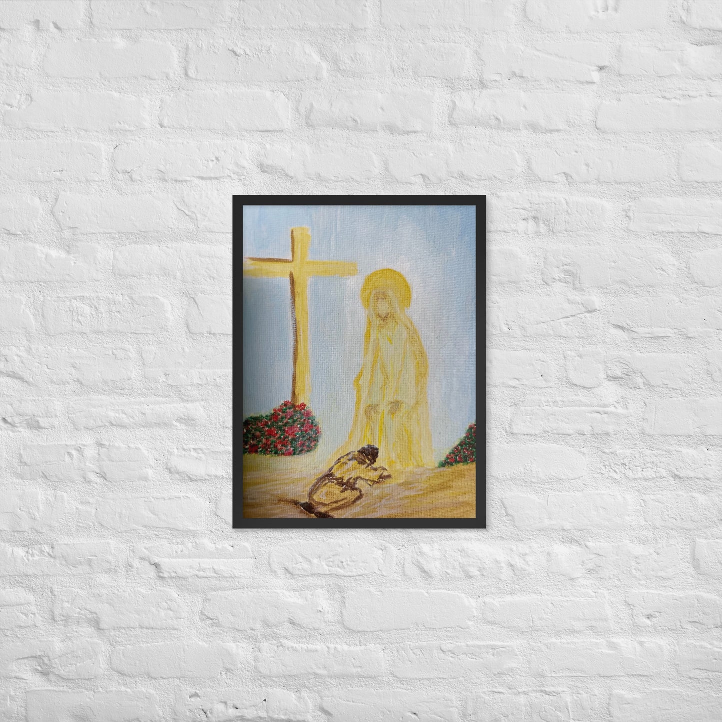 Framed poster