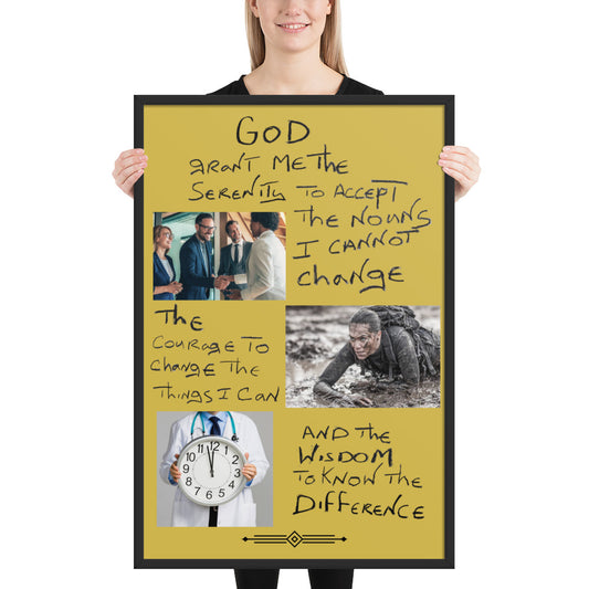 Framed Serenity Prayer Experience