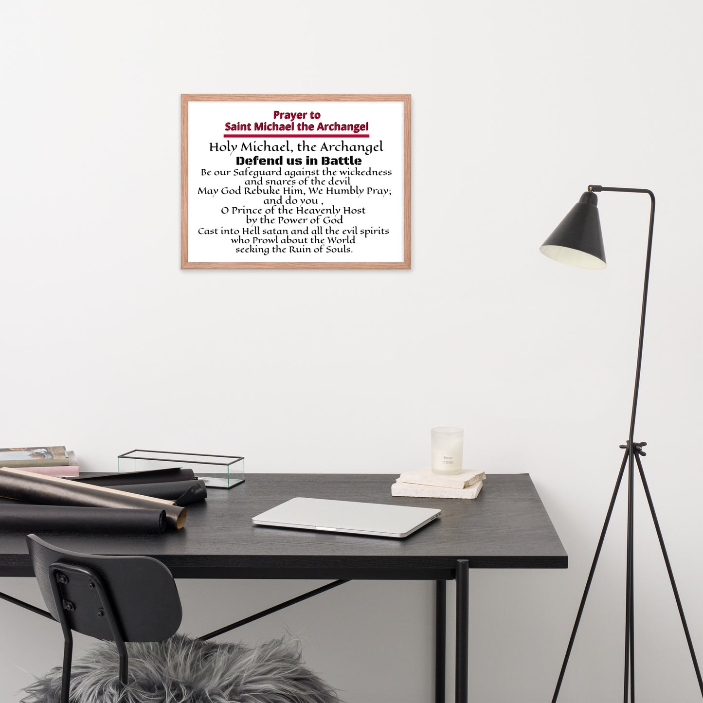 Framed St Michael Poster