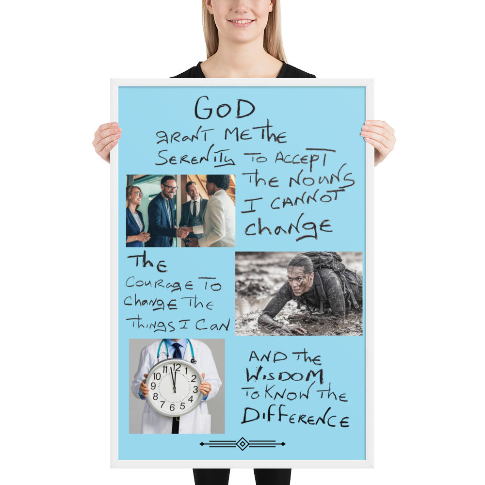 Framed Serenity Prayer Experience