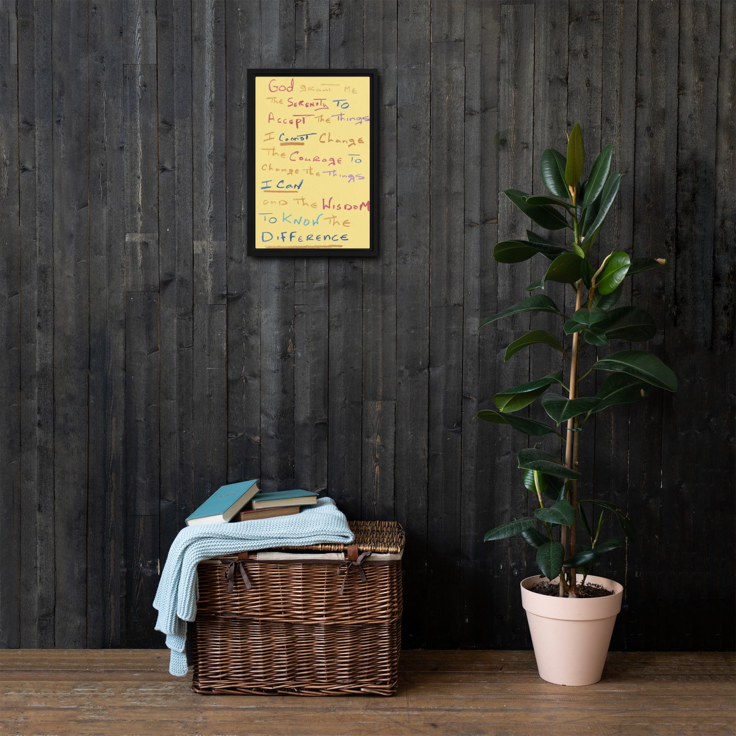 Serenity Prayer Framed Canvas