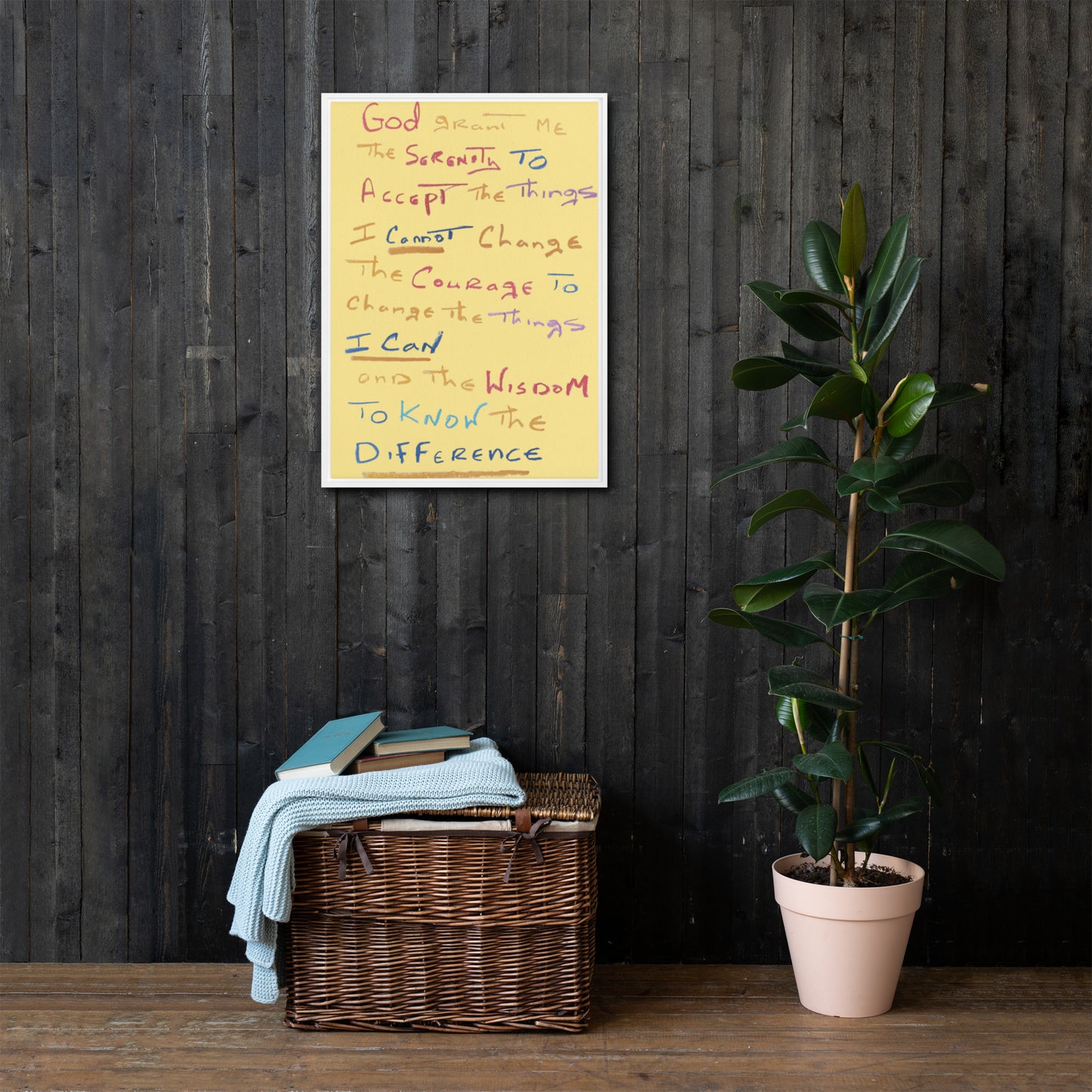 Serenity Prayer Framed Canvas