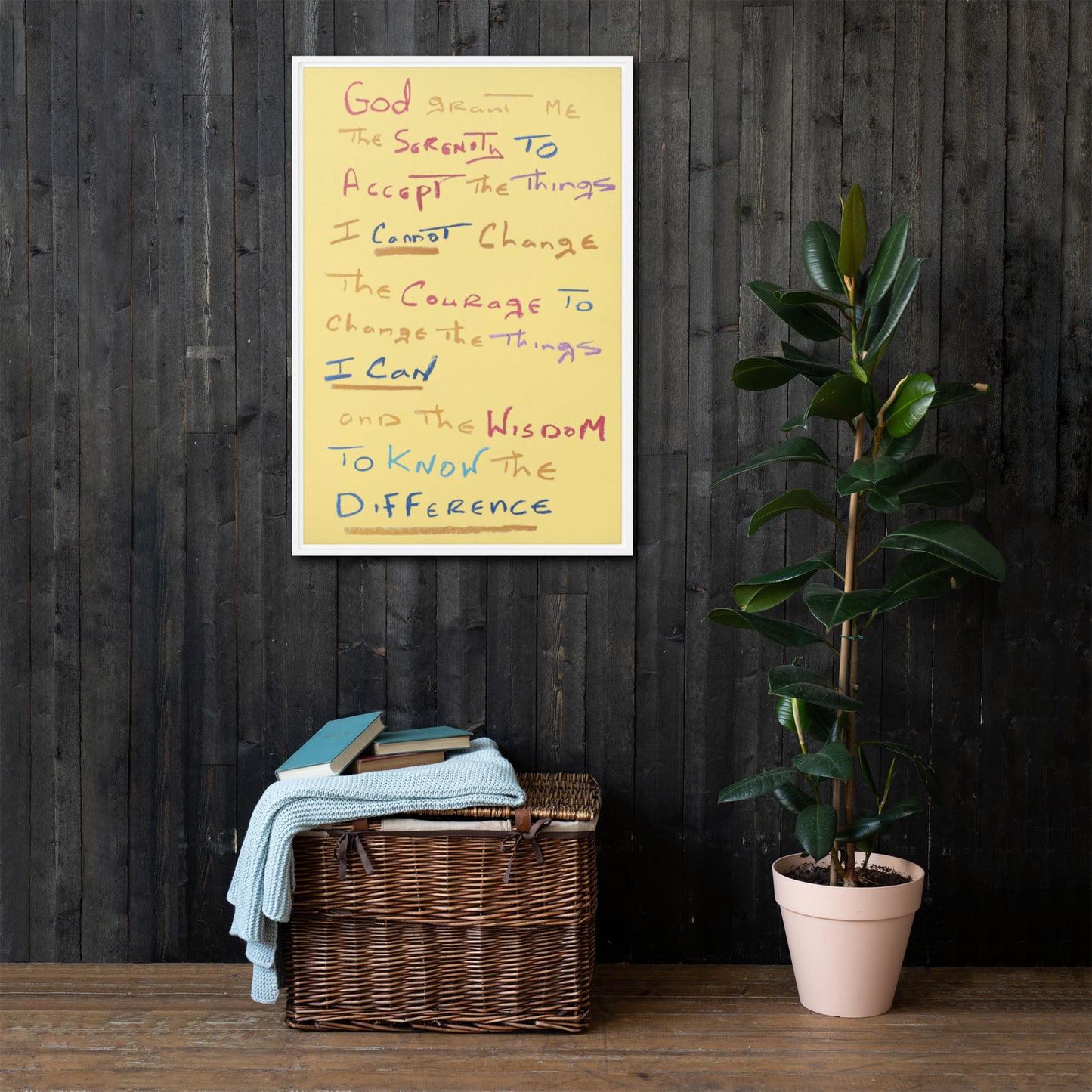 Serenity Prayer Framed Canvas