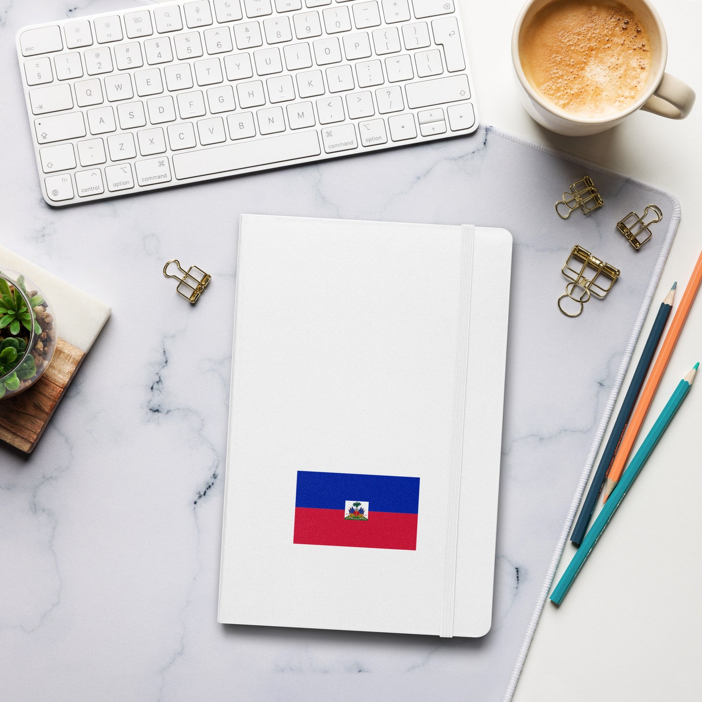 Haitian Flag Hardcover Journal