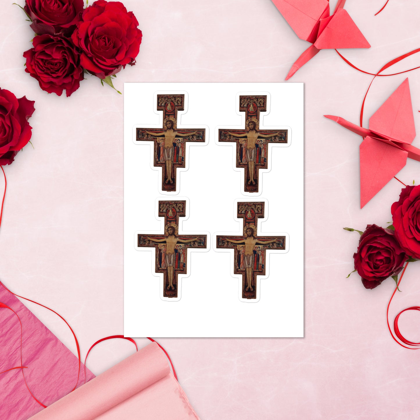 San Damiano Cross Stickers