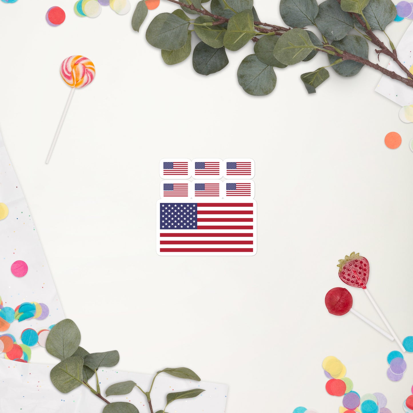 Bubble Free Patriotic Stickers