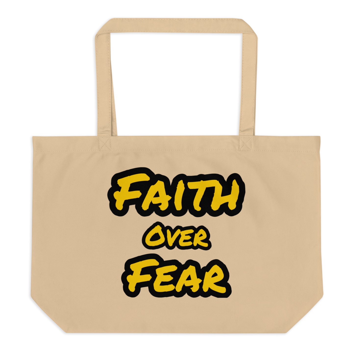 Large Organic Faith Tote Bag