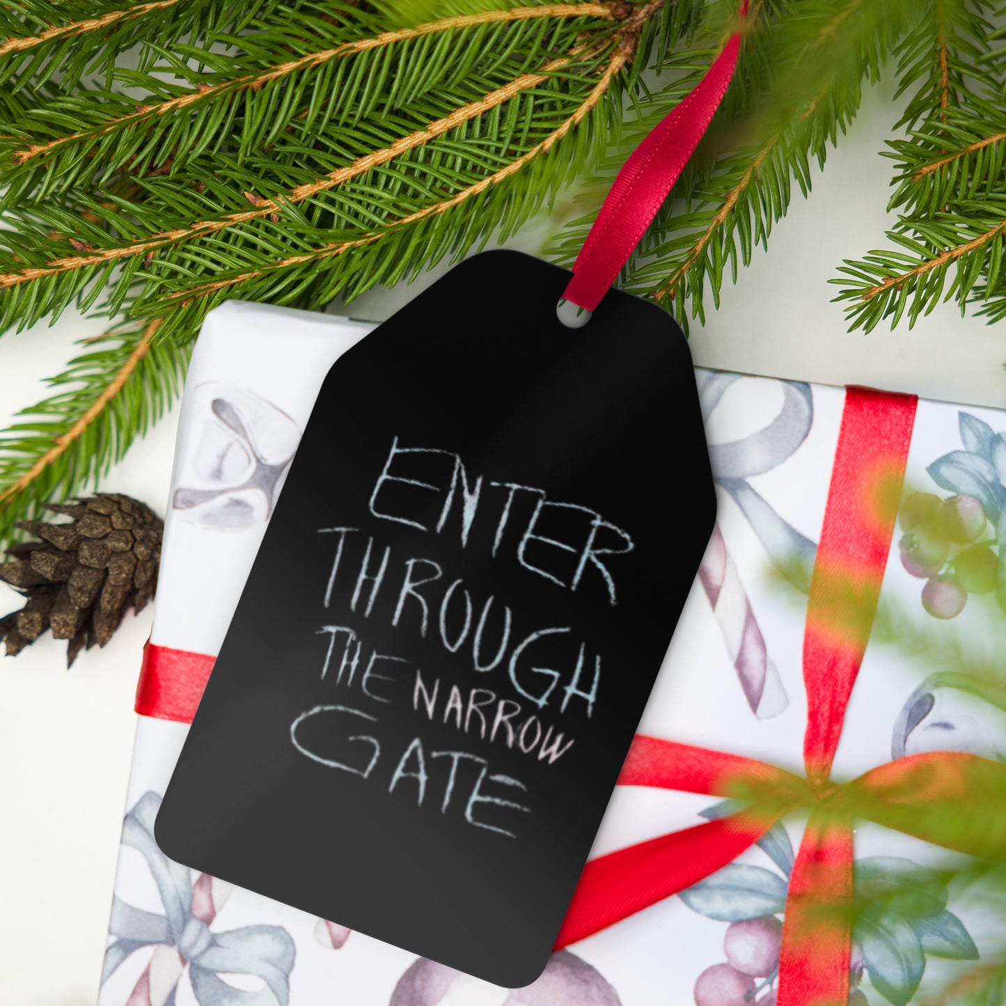 Catholic Flag Metal Ornament