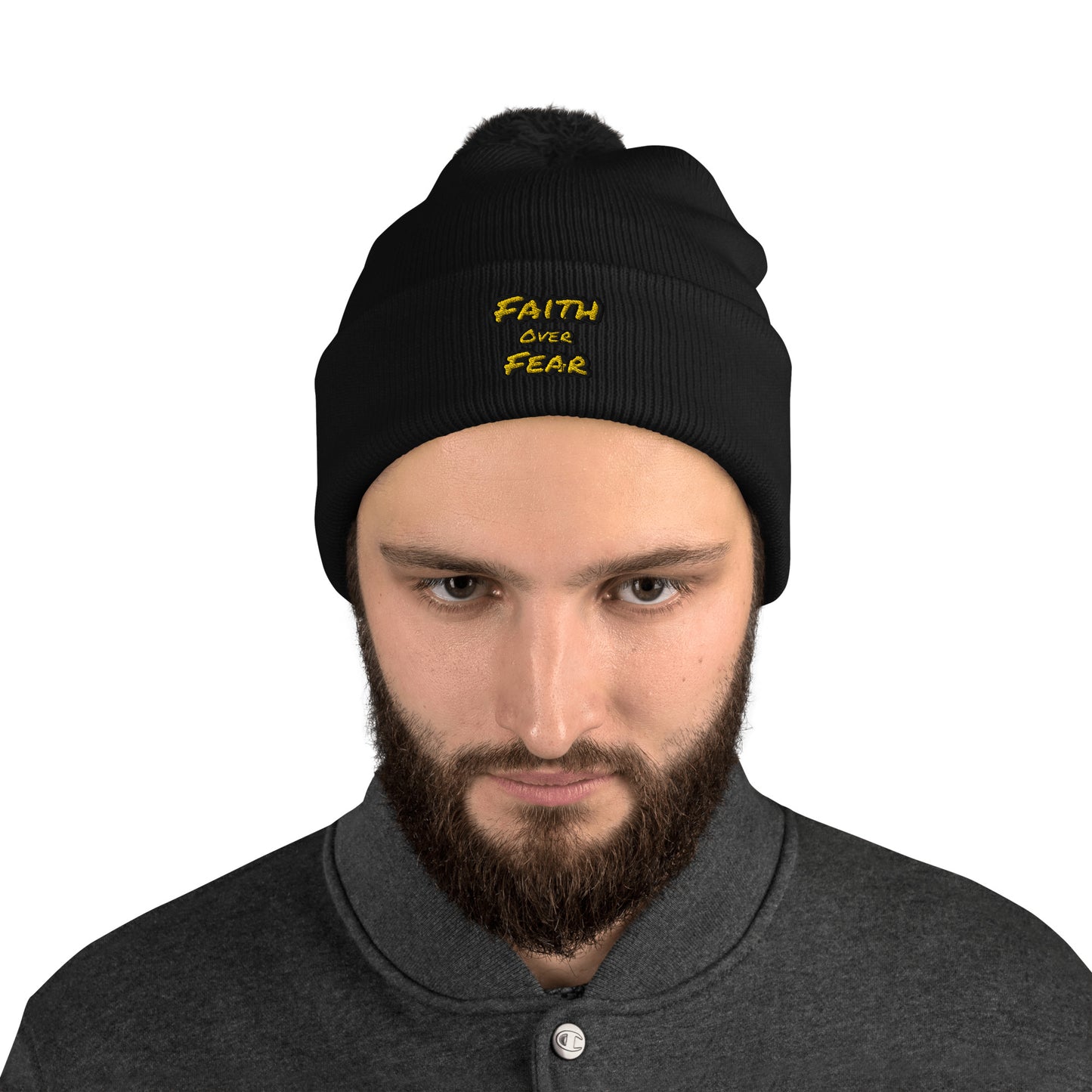 Pom-Pom Faith Beanie