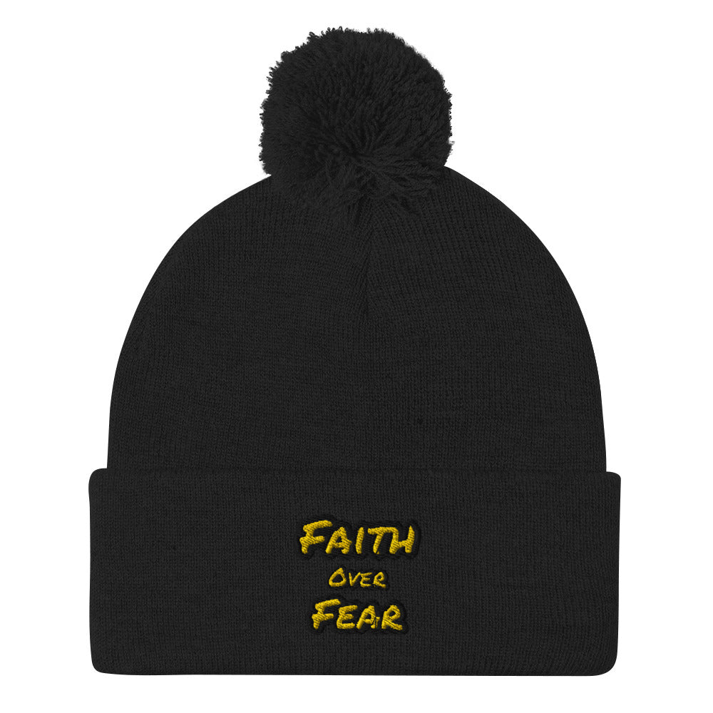 Pom-Pom Faith Beanie