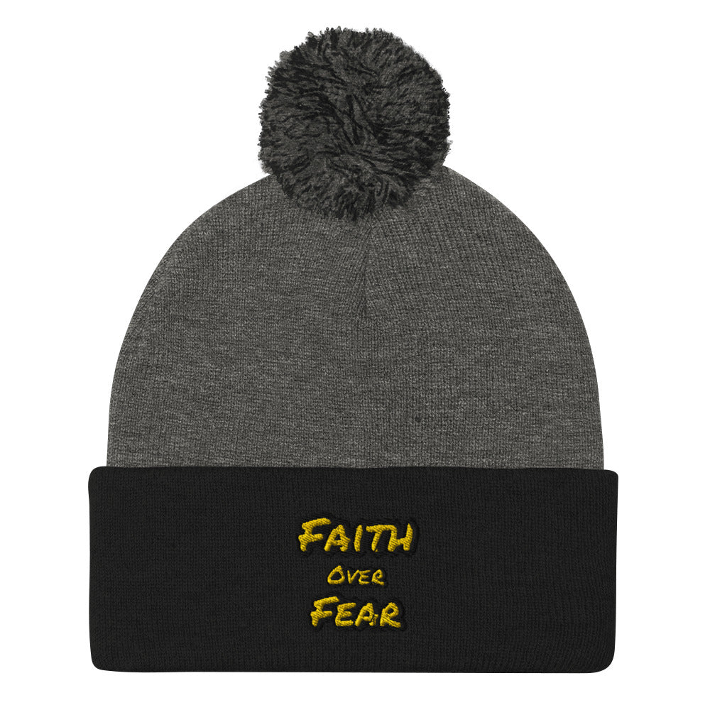 Pom-Pom Faith Beanie