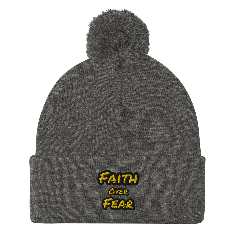 Pom-Pom Faith Beanie