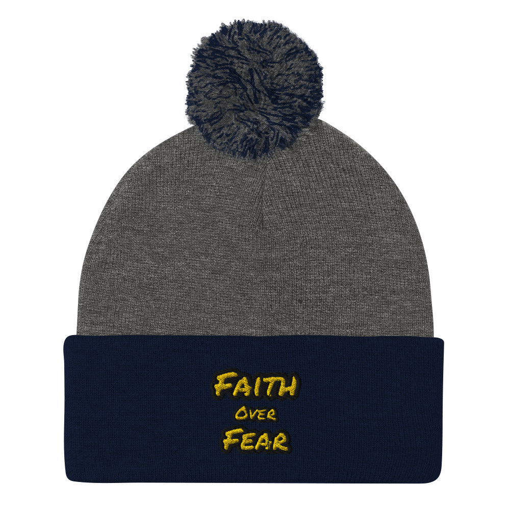 Pom-Pom Faith Beanie