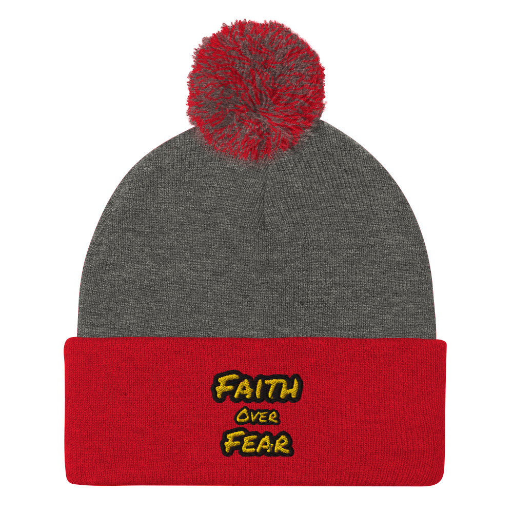 Pom-Pom Faith Beanie