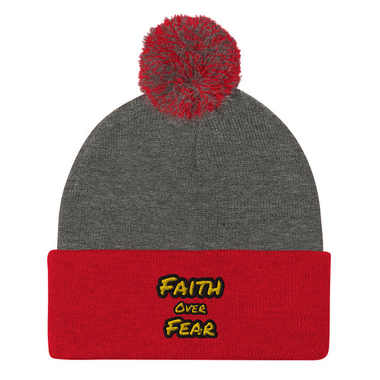 Pom-Pom Faith Beanie
