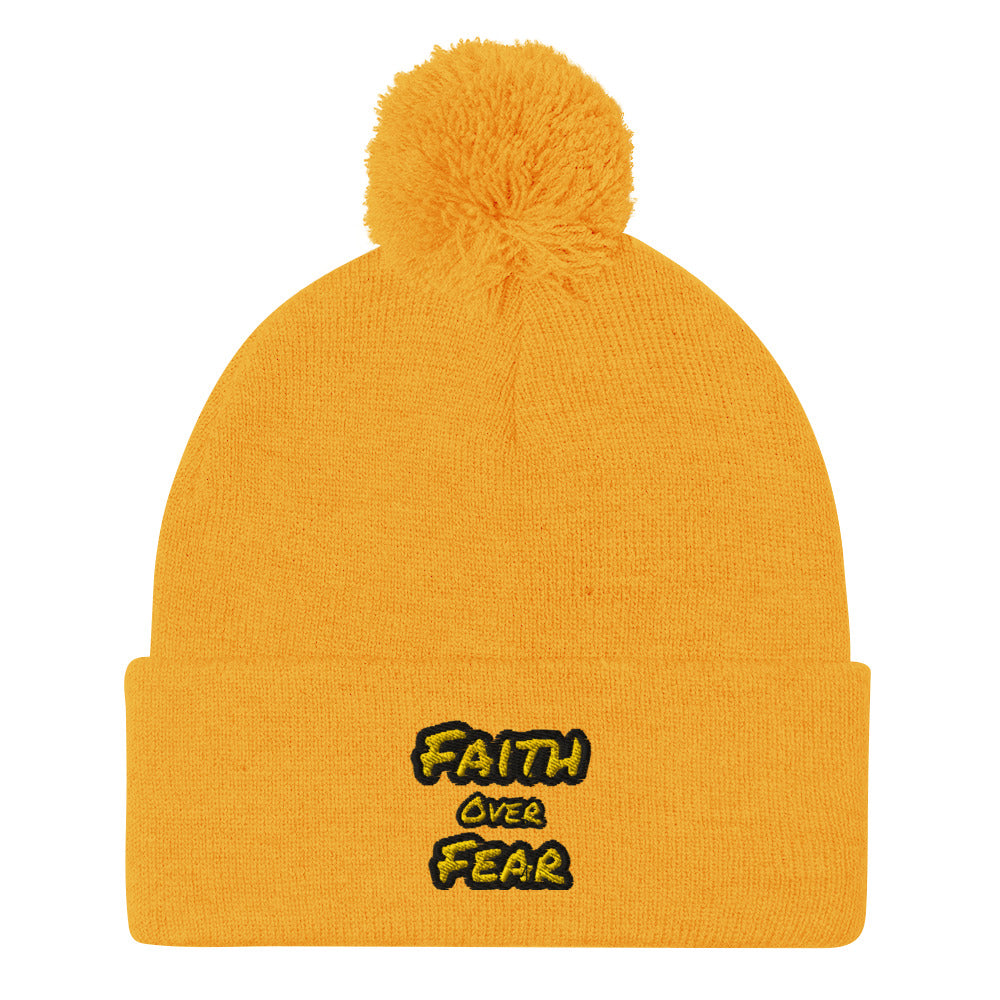 Pom-Pom Faith Beanie