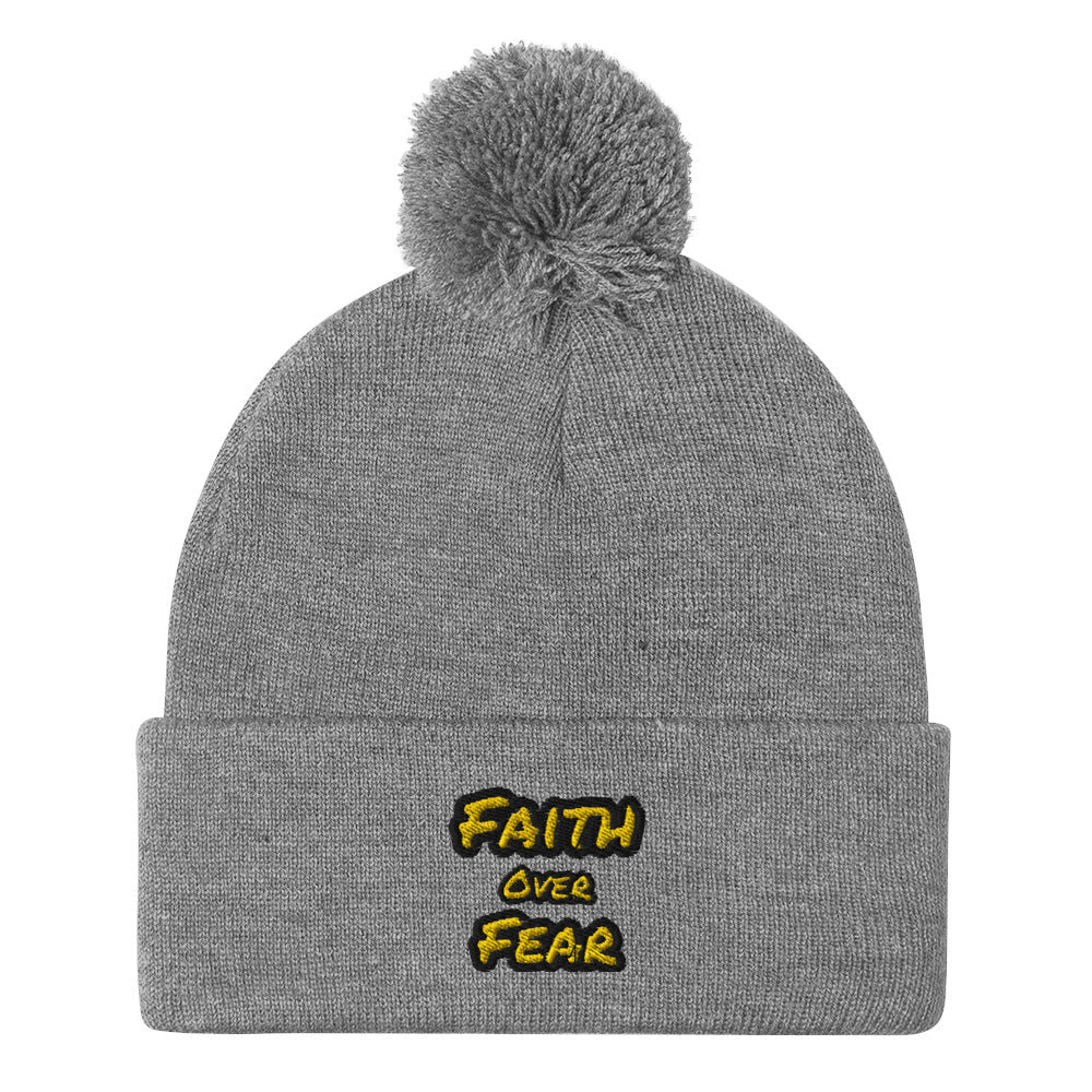 Pom-Pom Faith Beanie