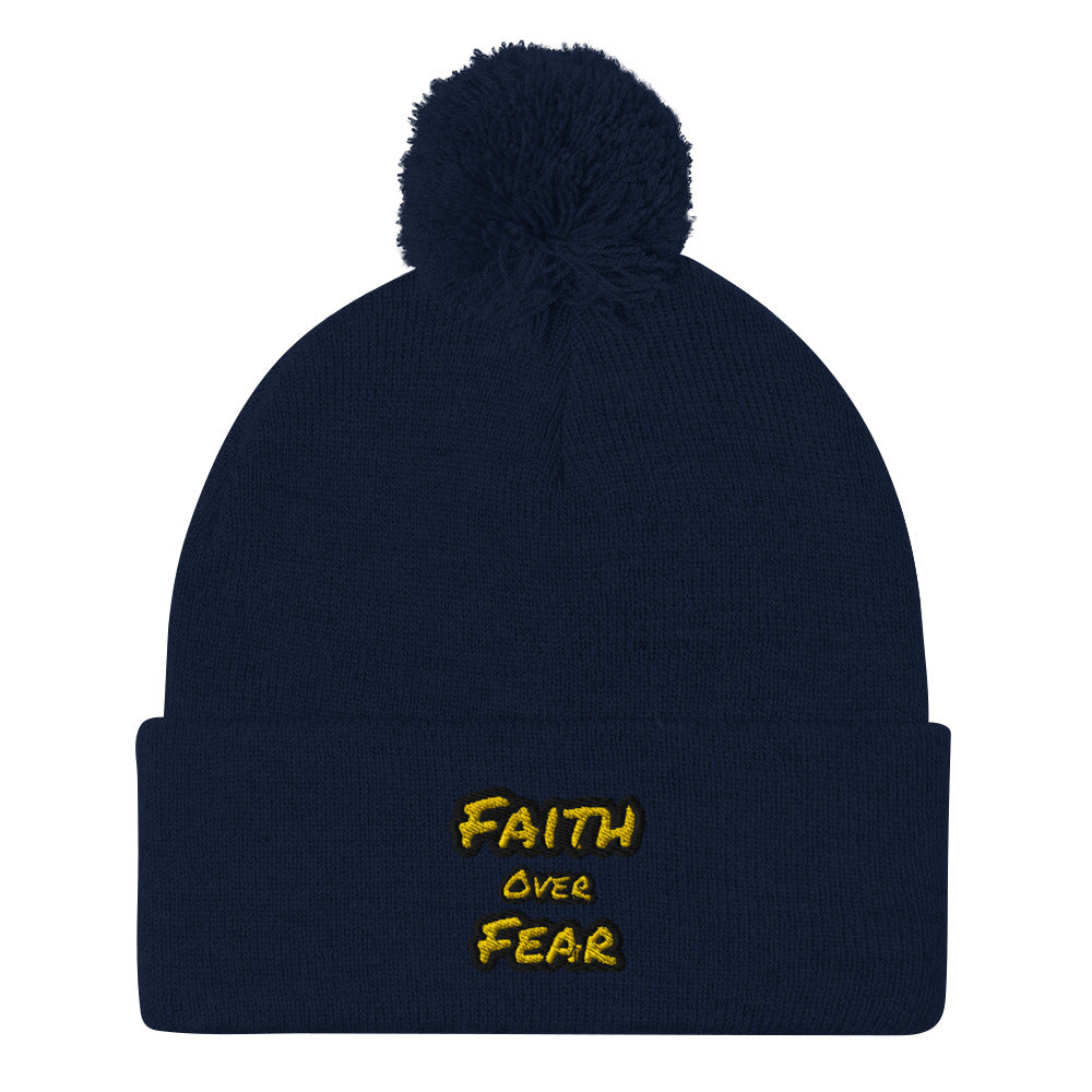 Pom-Pom Faith Beanie