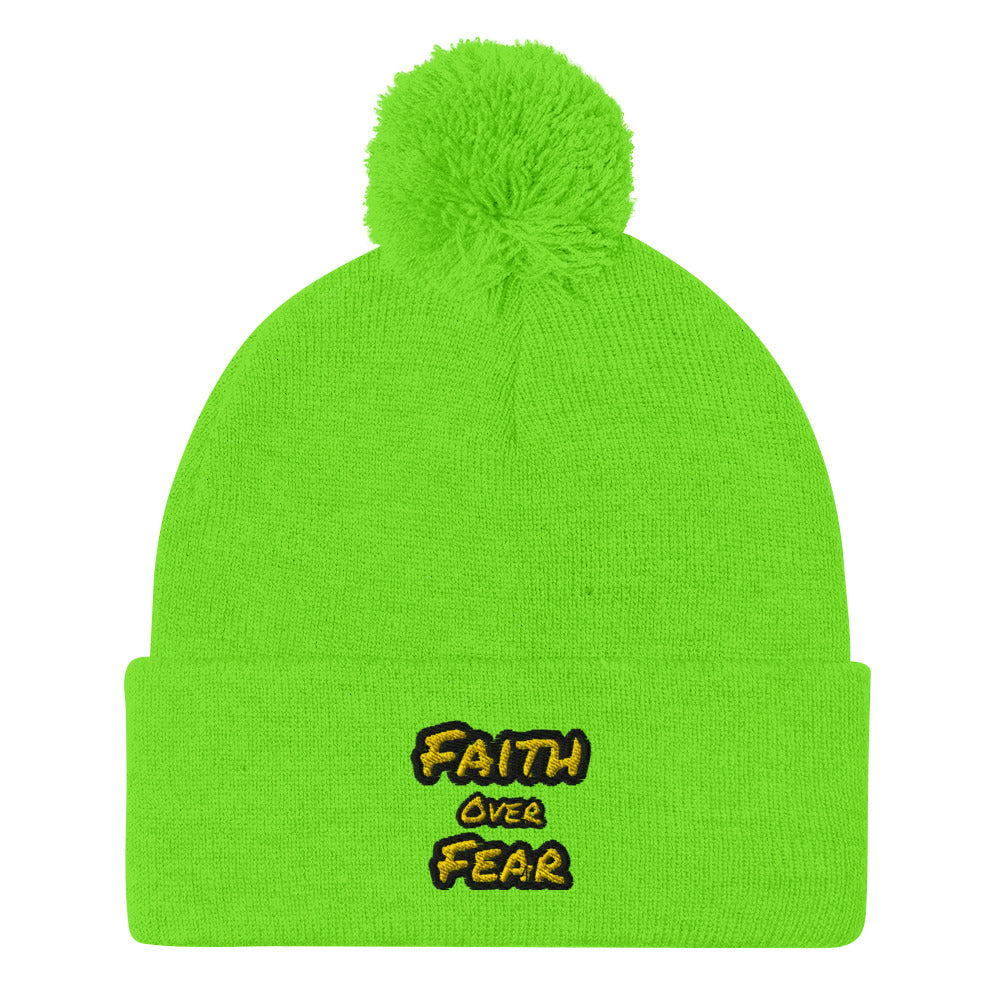 Pom-Pom Faith Beanie