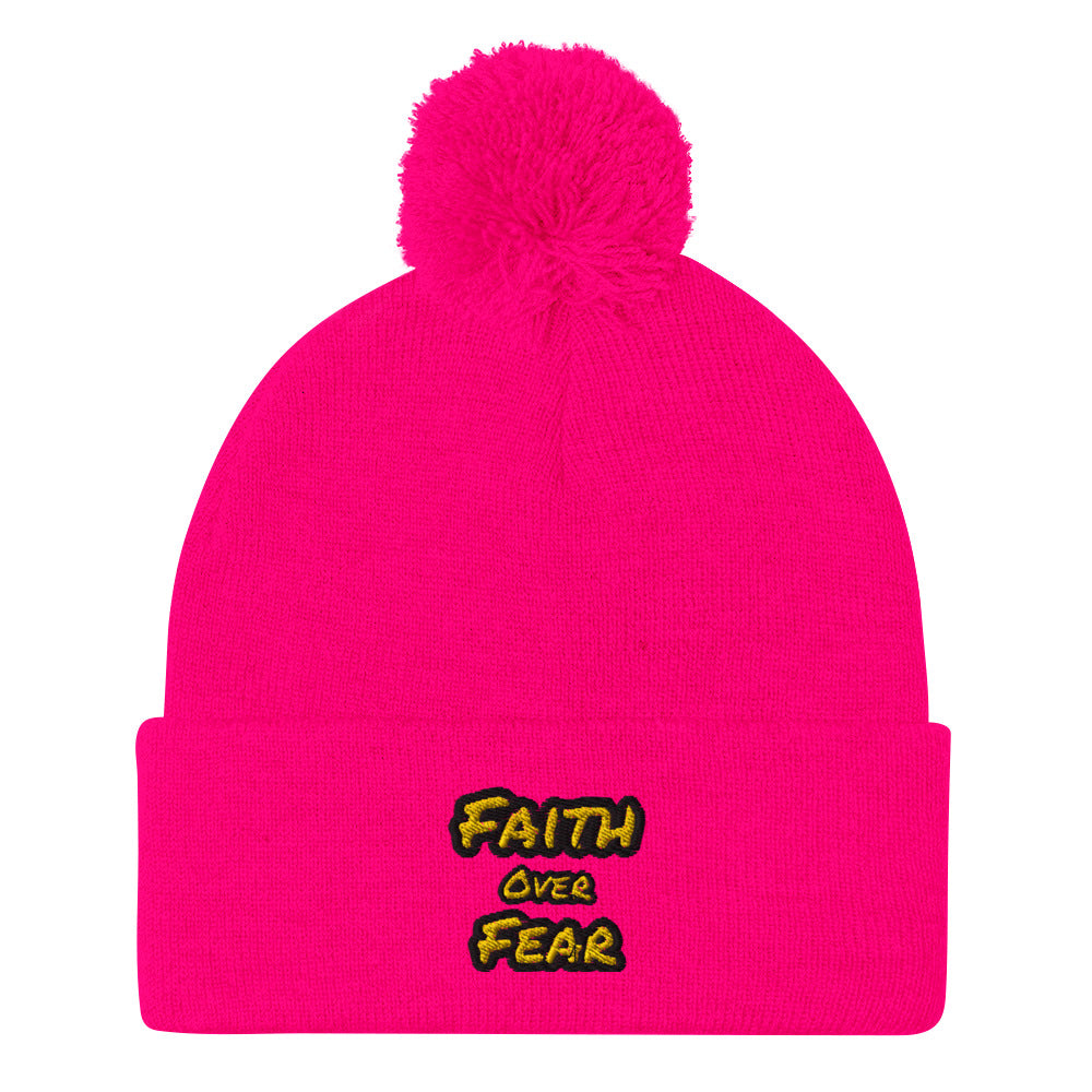 Pom-Pom Faith Beanie