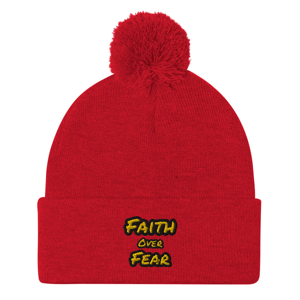 Pom-Pom Faith Beanie