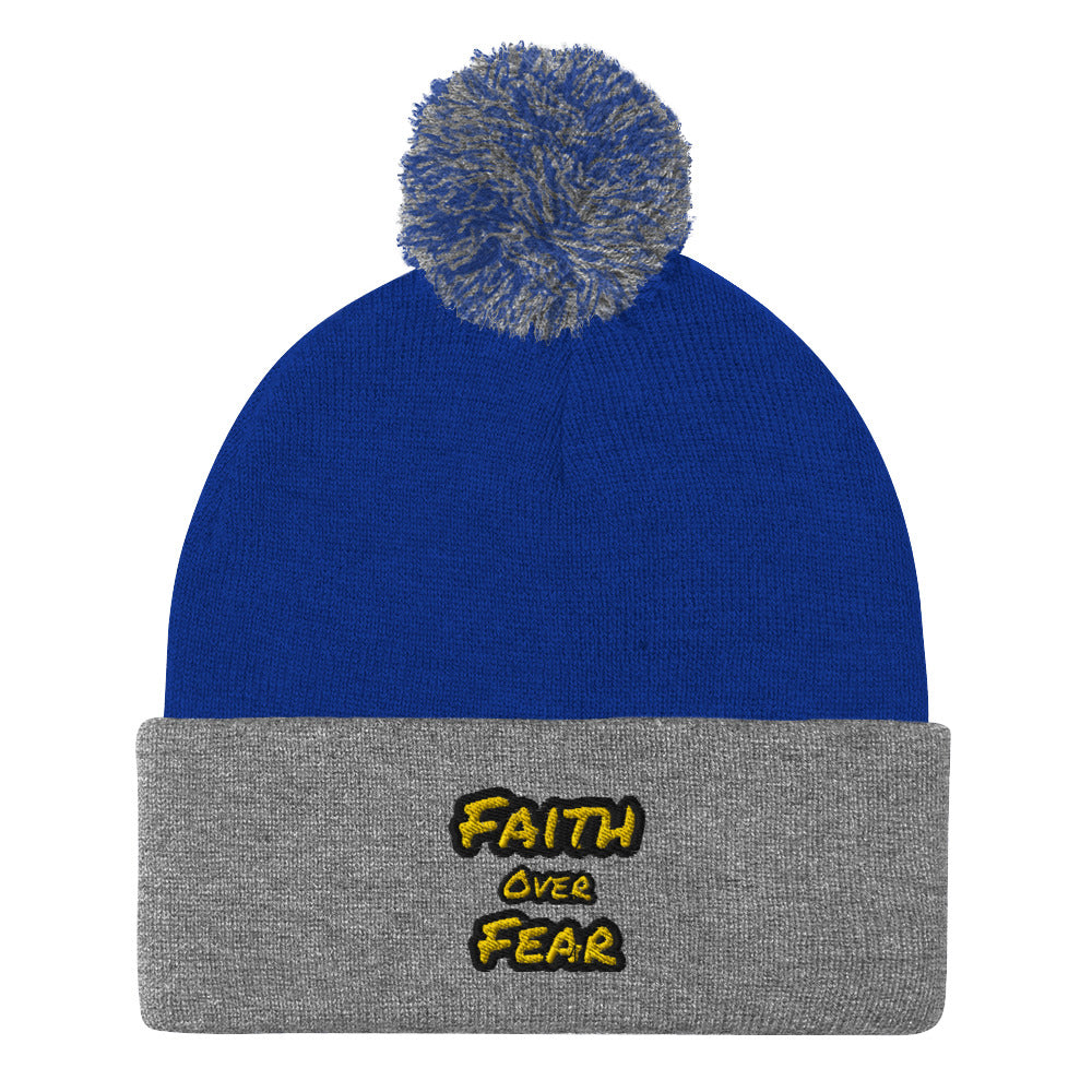 Pom-Pom Faith Beanie