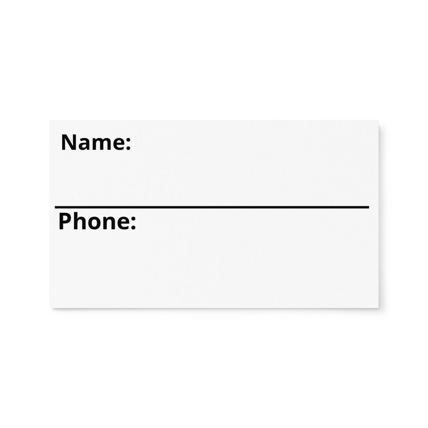 Contact Card 50pk