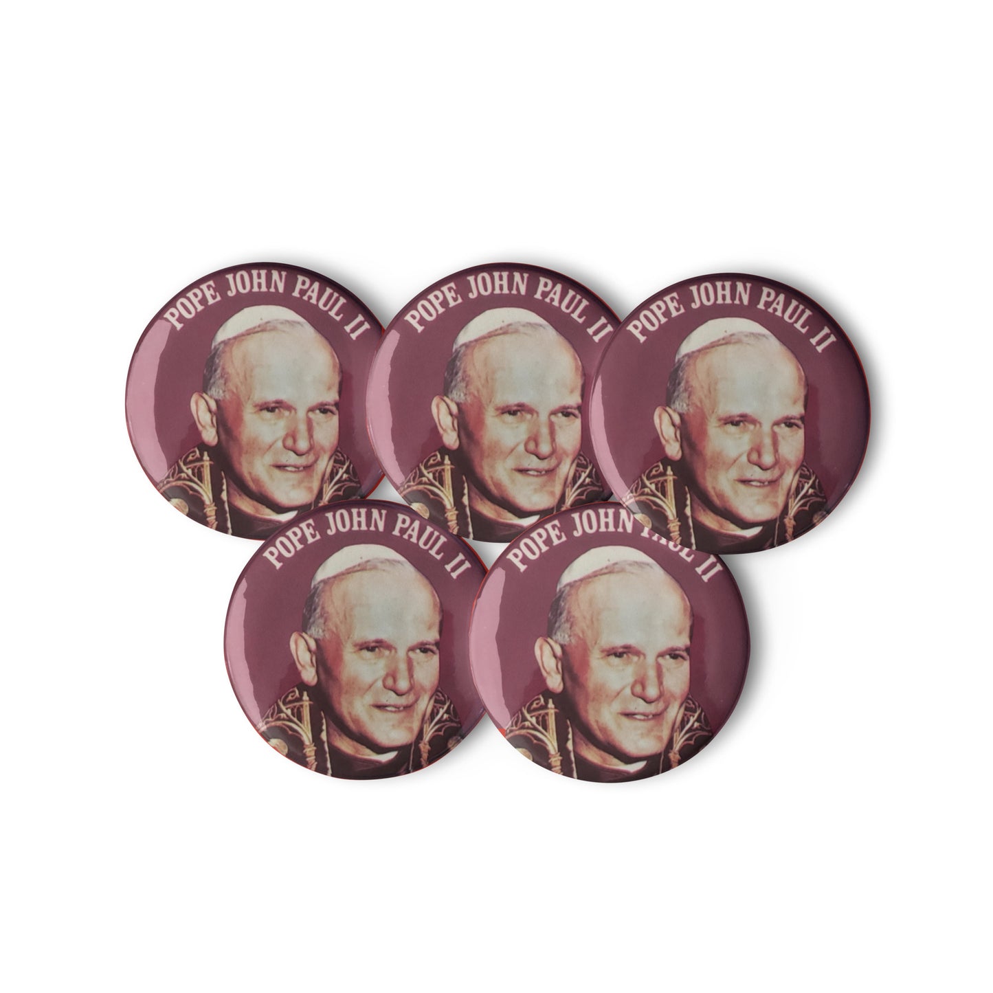 Pope St. John Paul II  Buttons 5pk