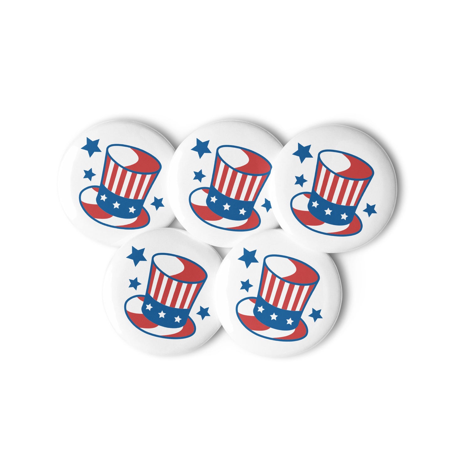 Patriotic Buttons 5pk