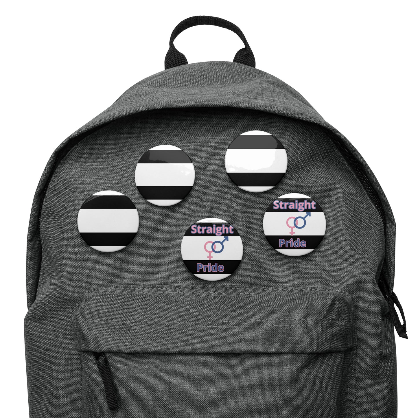 Straight Pride Buttons 5pk