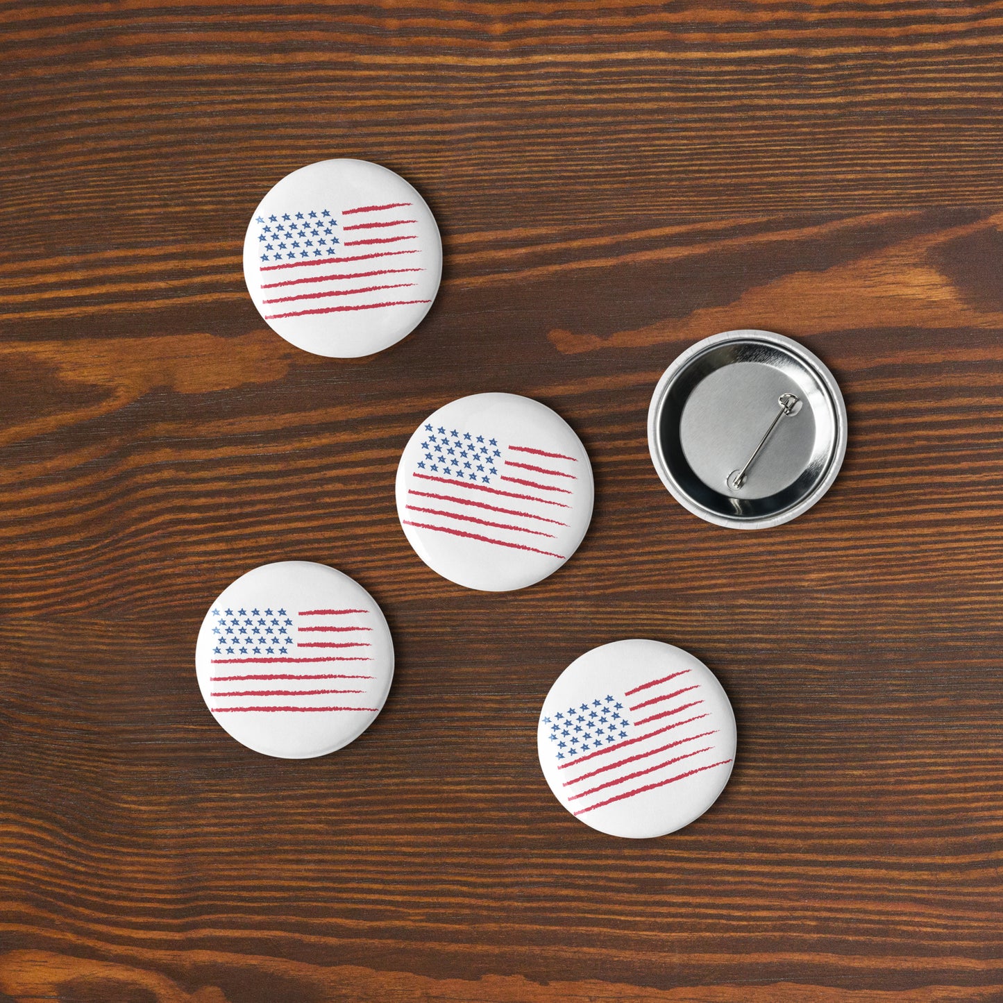 Patriotic Buttons 5pk