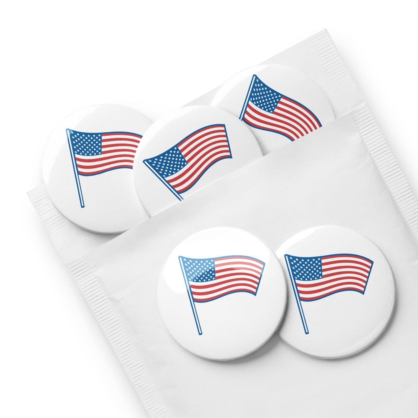Patriotic Buttons 5pk