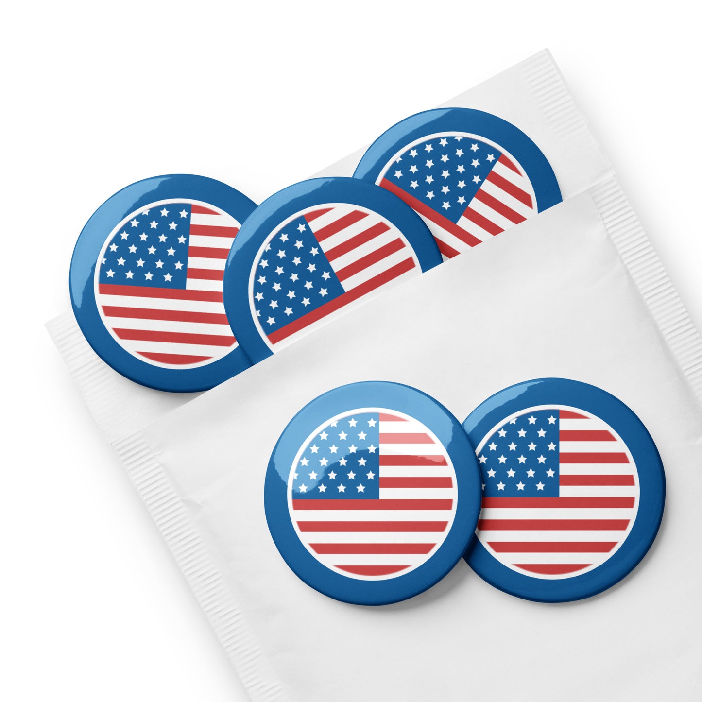 Patriotic Buttons 5pk